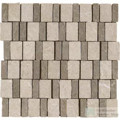   Marazzi Mystone Limestone Taupe Mosaico Mix 30,5x30 cm-es padlólap M8LP