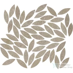   Marazzi Mystone Limestone Taupe Mosaico Foglie 34,2x38 cm-es padlólap M8LT