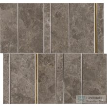   Marazzi Mystone Gris Du Gent Taupe Mosaico Inserto 30x29 cm-es fali csempe M8LV