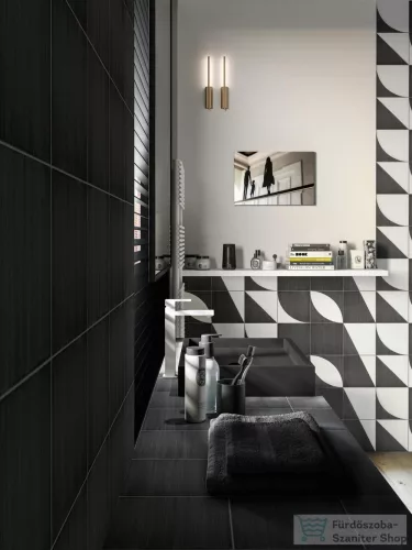 Marazzi Scenario Nero 20x20 cm-es padlólap M8R8