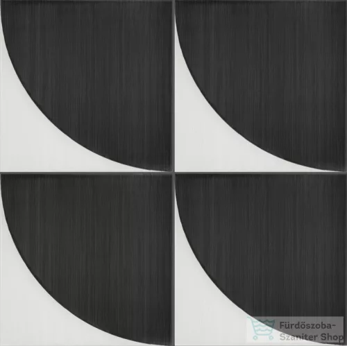 Marazzi Scenario Tappeto 2A Nero 20x20 cm-es padlólap M8RF