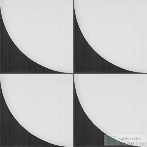 Marazzi Scenario Tappeto 2B Nero 20x20 cm-es padlólap M8RG