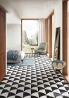 Marazzi Scenario Tappeto 2B Nero 20x20 cm-es padlólap M8RG