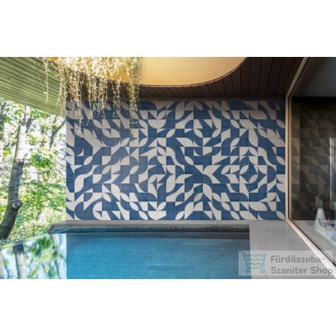 Marazzi Scenario Decoro Mix Blu 20x20 cm-es padlólap M8RJ