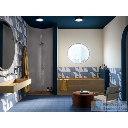 Marazzi Scenario Decoro Mix Blu 20x20 cm-es padlólap M8RJ