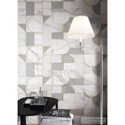 Marazzi Allmarble Wall Decoro Club Statuario Satin 40x120 fali csempe M8T3