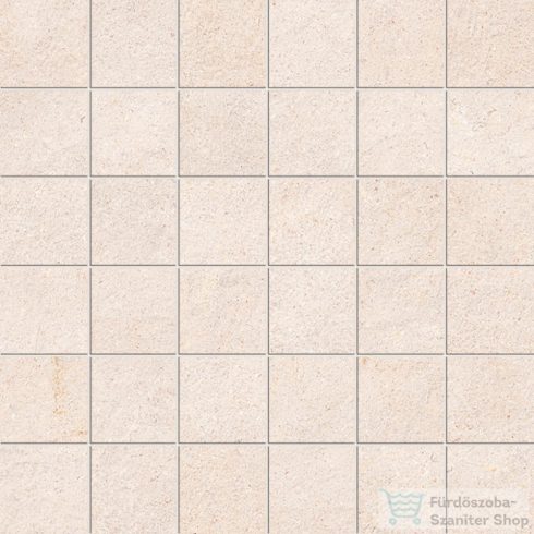 Marazzi Terratech Mosaico Avorio Tessere 5x5 Rett. 30x30 cm-es padlólap M8Y2