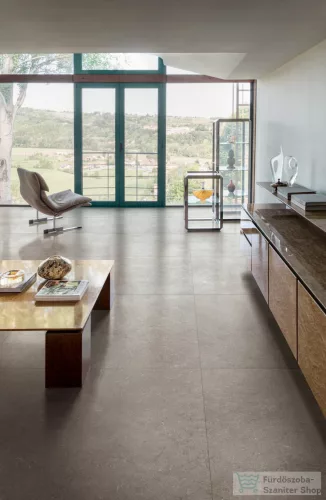 Marazzi Mystone Limestone Taupe Rett. 120x120 cm-es padlólap M909