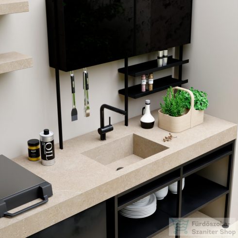 Marazzi Mystone Limestone Sand Str.Rett. 120x120 cm-es strukturált padlólap M90D