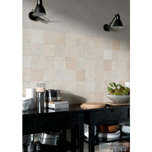 Marazzi Carácter Decoro 3D Quadt 30x90 cm-es fali csempe M958