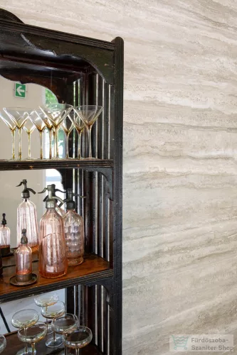 Marazzi Mystone Travertino Silver Rett.90x180 cm-es padlólap M99S