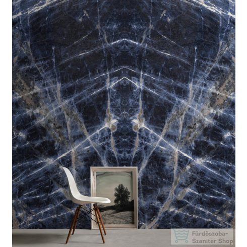 Marazzi Grande Marble Look Sodalite Blu Bookmatch A Lux Rettificato 160x320 cm-es padlólap M9CD
