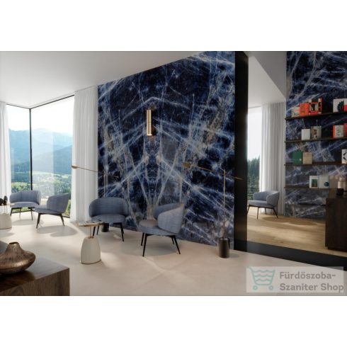 Marazzi Grande Marble Look Sodalite Blu Bookmatch A Lux Rettificato 160x320 cm-es padlólap M9CD