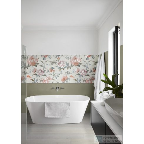 Marazzi Oltre White Rett. 22,5x180 cm-es padlólap M9DL