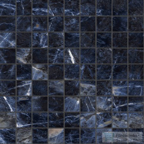 Marazzi Allmarble Sodalite Blu Mosaico Lux 30x30 cm-es padlólap M9MV