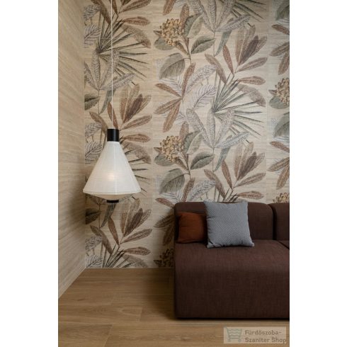 Marazzi Mystone Travertino Classico Panello Botanico 120x120 cm-es fali csempe M9P5