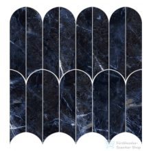   Marazzi Allmarble Sodalite Blu Lux Mosaico Ventaglio 29,8x29,8 cm-es padlólap M9PE