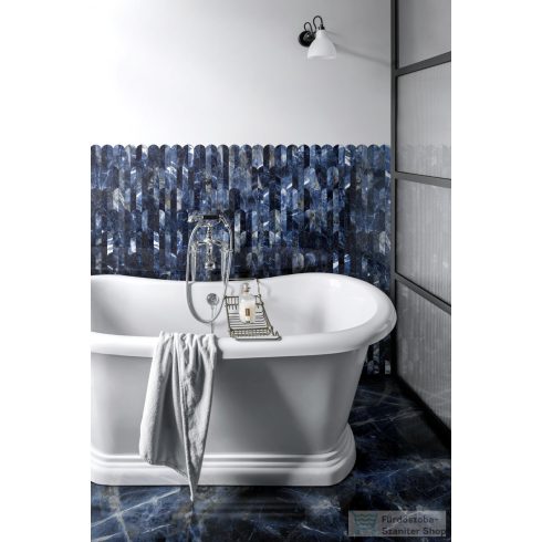 Marazzi Allmarble Sodalite Blu Lux Mosaico Ventaglio 29,8x29,8 cm-es padlólap M9PE
