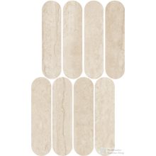   Marazzi Mystone Travertino Navona Lux Mosaico Ovale 20x36,5 cm-es fali csempe M9PJ