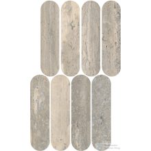   Marazzi Mystone Travertino Silver Lux Mosaico Ovale 20x36,5 cm-es fali csempe M9PK