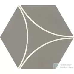   Marazzi Cementum Lead Decoro Acro 21x18,2 cm-es padlólap M9W1