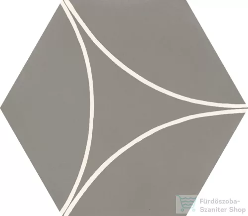Marazzi Cementum Lead Decoro Acro 21x18,2 cm-es padlólap M9W1