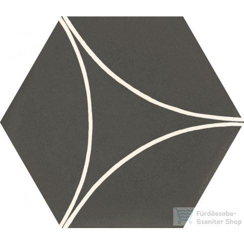 Marazzi Cementum Carbon Decoro Acro 21x18,2 cm-es padlólap M9W3