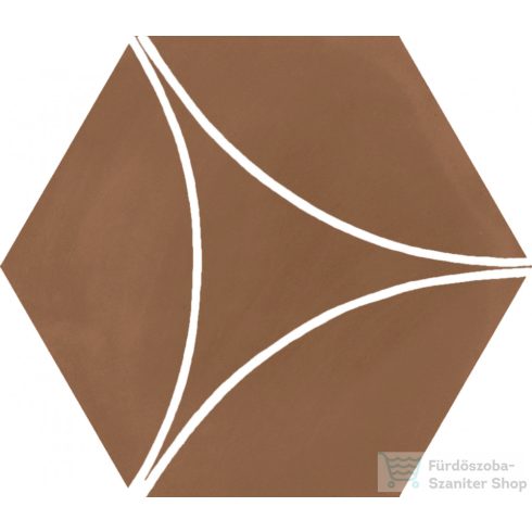 Marazzi Cementum Cotto Decoro Acro 21x18,2 cm-es padlólap M9W5