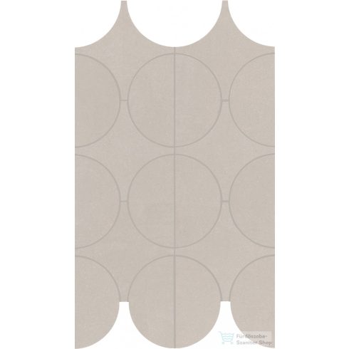 Marazzi Cementum Sand Mosaico Cerchi 23,8x41,4 cm-es padlólap M9Y0