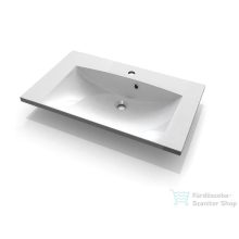 Sapho MARIA mosdó 75x46cm, öntöttmárvány, fehér MA075