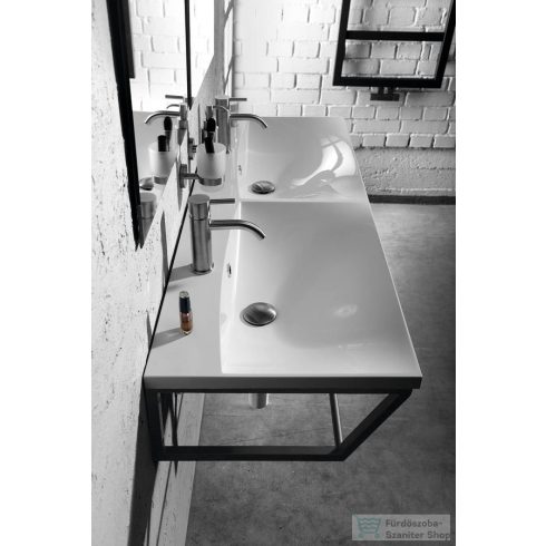 Sapho MARIA duplamosdó 120x46cm, öntöttmárvány, fehér MA120