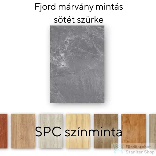 Leziter Fjord márvány mintás sötét szürke Vinyl SPC padló minta/db MAD-MINT