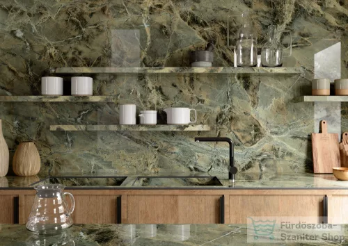Marazzi Grande Marble Look Verde Borgogna Lux Rettificato 160x320 cm-es padlólap MAFT