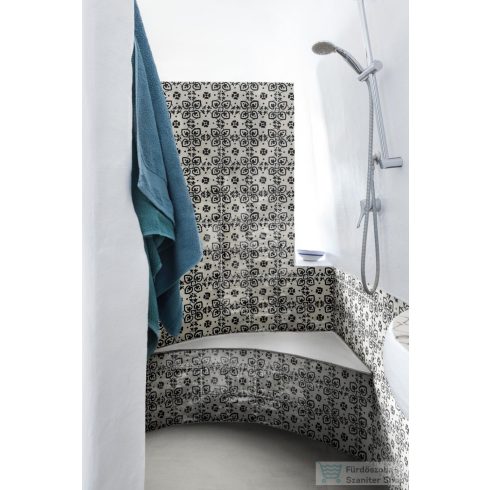 Marazzi Memoria Tappeto 2 Nero Lux 15x15 cm-es padlólap MANN