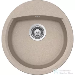   Schock Manhattan R-100 konyhai mosogatótálca CRISTALITE® Sabbia 470 x 490 mm, gránit kompozit, homok MANR100SABB