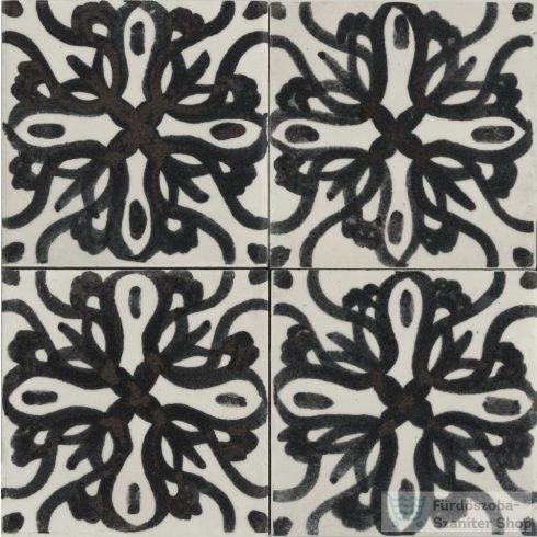 Marazzi Memoria Tappeto 4 Nero Lux 15x15 cm-es padlólap MANS