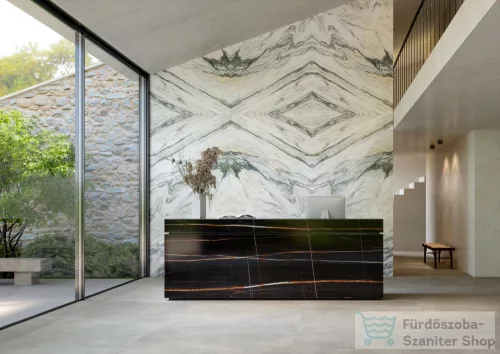 Marazzi Grande Marble Look Bianco Arni BM Faccia B Lux Rettificato 160x320 cm-es padlólap MAP2
