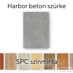   Leziter Harbor beton szürke Vinyl SPC padló minta/db MAR-MINT