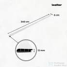 Leziter Vinyl SPC padlószegély Harbor beton szürke 2400x60x12 mm MAR-SZ