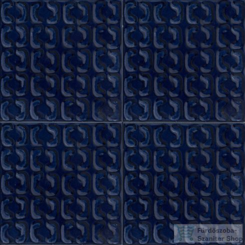Marazzi Memoria Blu Struttura Stamp 15x15 cm-es fali csempe MAYA