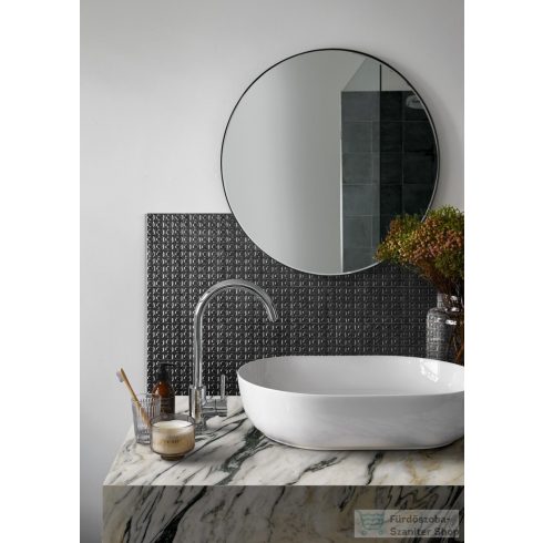 Marazzi Memoria Nero Struttura Stamp 15x15 cm-es fali csempe MAYC