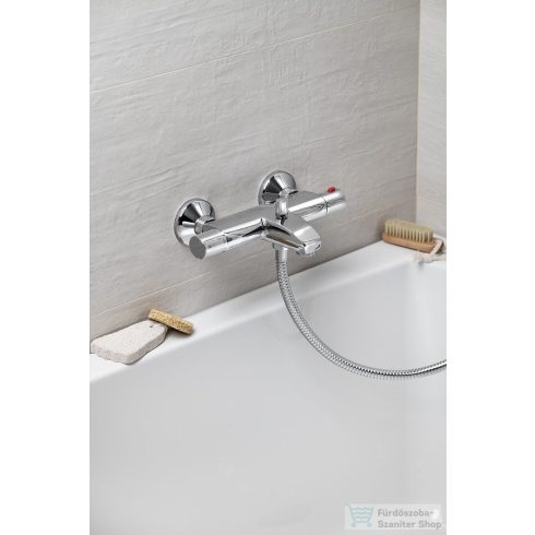 AQUALINE ACTION termosztátos kádtöltő csaptelep, króm MB106