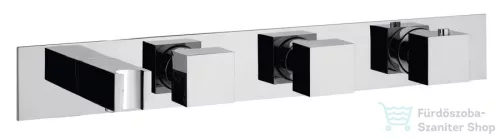 Sapho Mastermax Falsík alatti termosztatikus csaptelep kézi zuhany tartóval, króm MB453