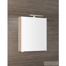   Sapho MIRRÓ tükrösszekrény LED világítással, jobbos/balos, 60x70x16cm, bardíni szilva (MC060-0013)