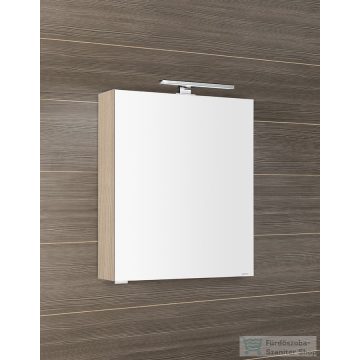   Sapho MIRRÓ tükrösszekrény LED világítással, jobbos/balos, 60x70x16cm, bardíni szilva (MC060-0013)