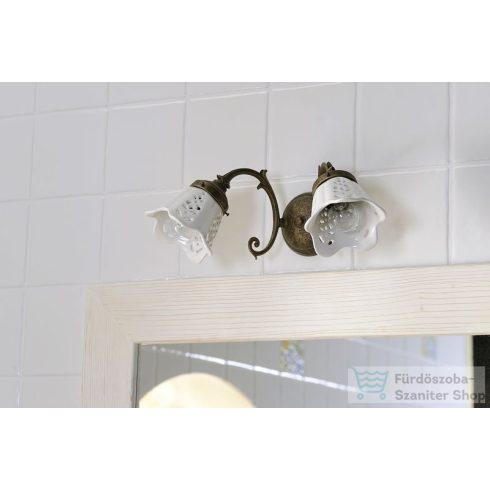 Sapho BRINDISI világítás, E14, 2x40W, 230 V, kerámia búra, bronz MC052