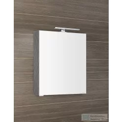   Sapho MIRRÓ tükrösszekrény LED világítással, jobbos/balos, 60x70x16cm, ezüst tölgy (MC060-0011)