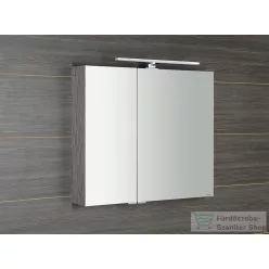   Sapho MIRRÓ tükrösszekrény LED világítással, 80x70x16cm, ezüst tölgy (MC080-0011)