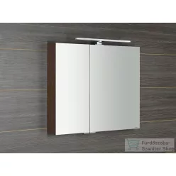   Sapho MIRRÓ tükrösszekrény LED világítással, 80x70x16cm, rusztikus fenyő (MC080-0016)