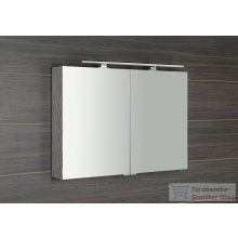   Sapho MIRRÓ tükrösszekrény LED világítással, 100x70x16cm, ezüst tölgy (MC100-0011)